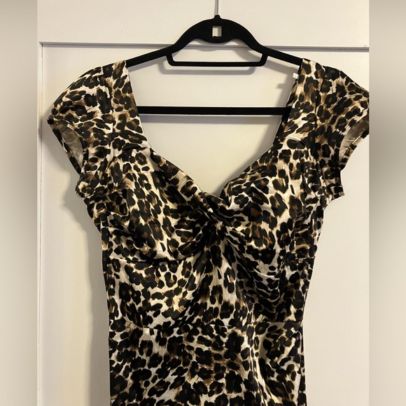 Pinup Leopard Rockabilly Stop Staring Clothing dress. Wiggle Dress! - Picture 2 of 5
